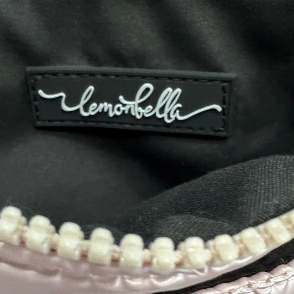 LemonBella‎ small puffer Pink Quilted Crossbody Bag wristlet